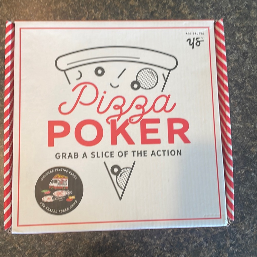 Pizza poker card game.